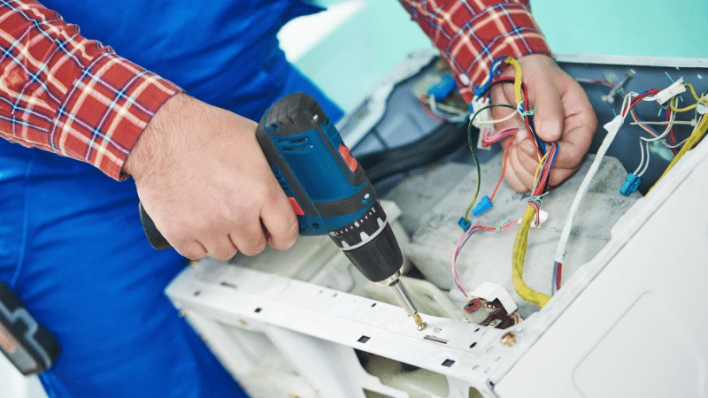 Etimesgut Profilo Profilo çamaşır makinesi kart tamiri – Su almama arızası orijinal parça ile giderildi. - Teknik servis örneği